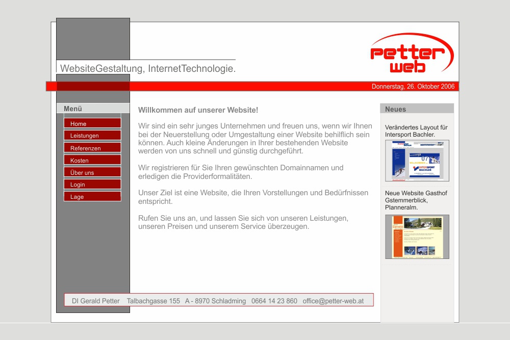 Screenshot petter-web.at