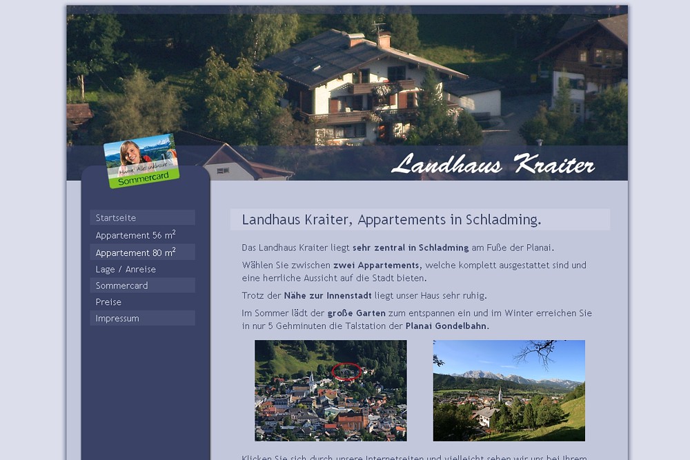 Screenshot landhaus-kraiter.at