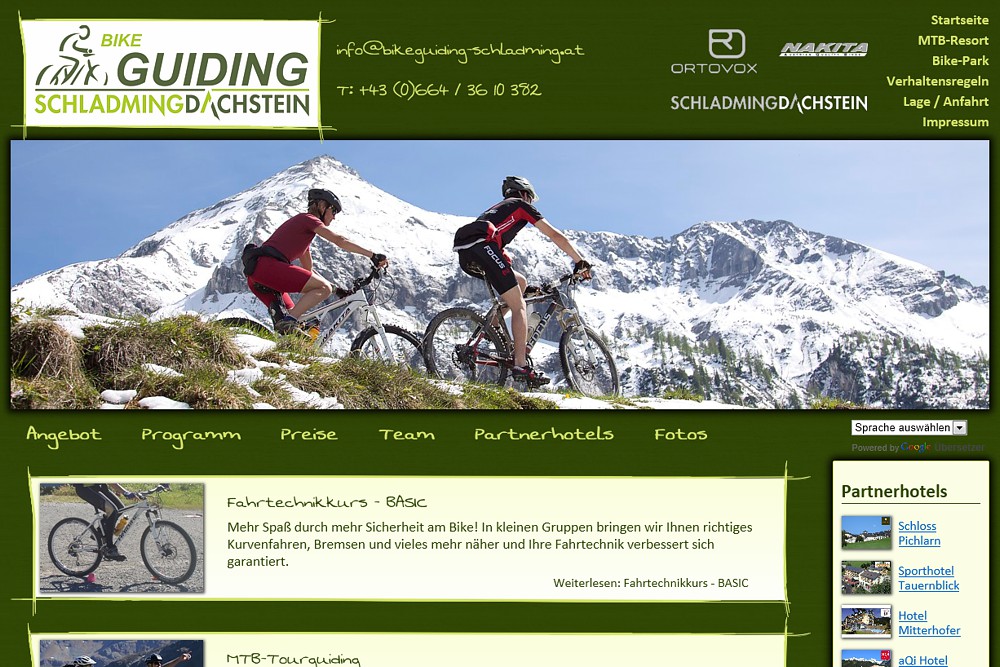 Screenshot bikeguiding-schladming.at