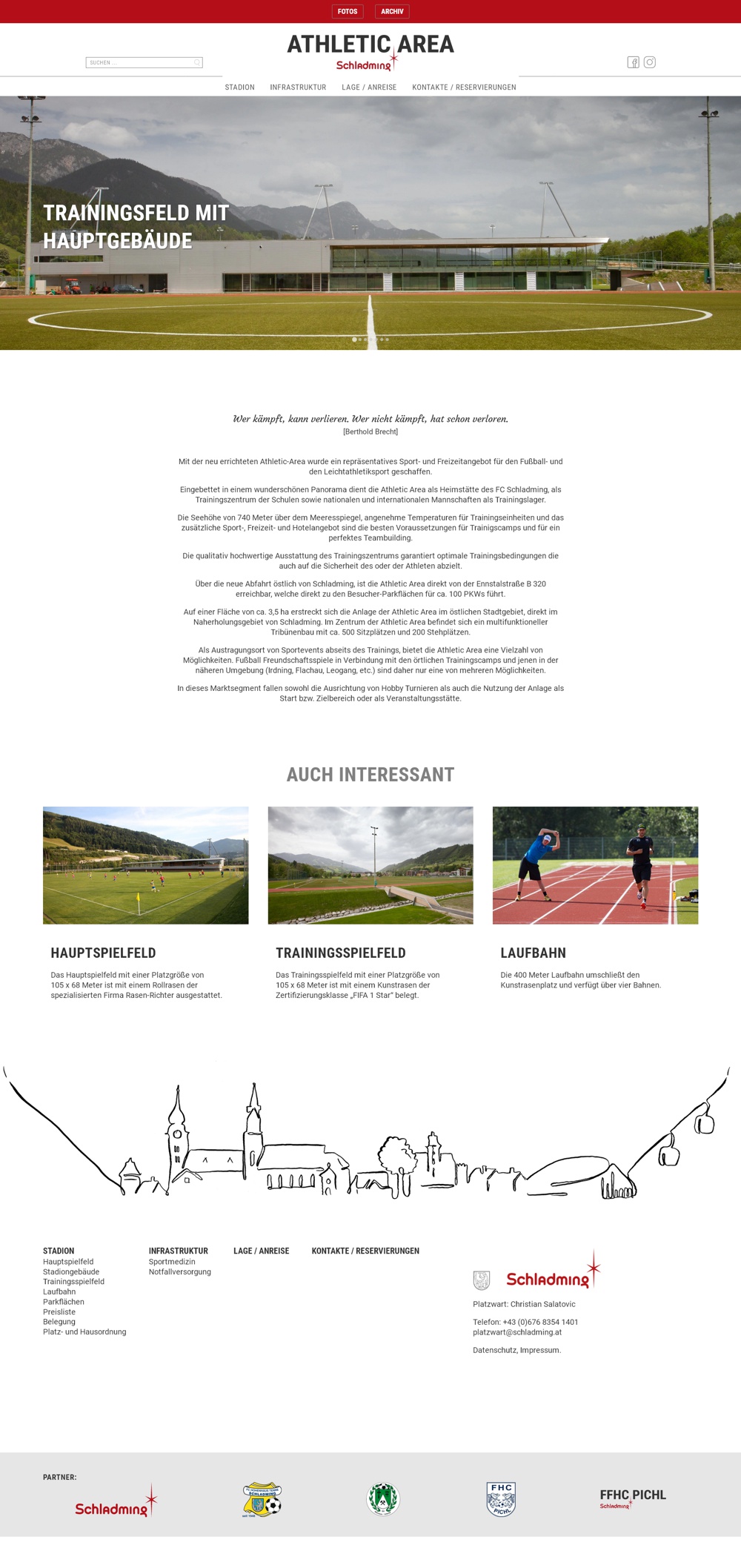 Screenshot athletic-area.schladming.at